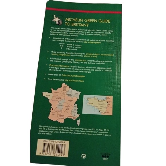 Brittany Green Guide France Regional Guides Michelin Travel Book - Picture 2 of 2